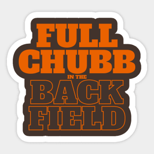 Full Chubb in the Backfield Sticker